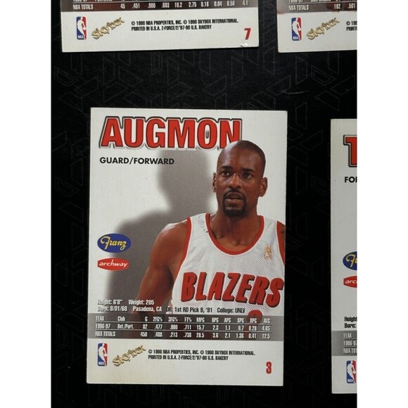 1997-98 SkyBox Z-Force Franz Portland Trail Blazers 10 Card Lot (7 Players) - Picture 5 of 16